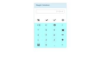 A responsive calculator template
