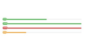 A template, demonstrating responsive bootstrap progress bars