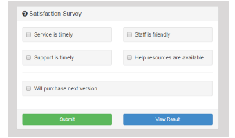 A Short Bootstrap Satisfaction Survey