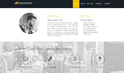 Investment corporate theme