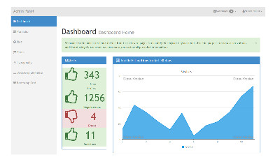 A dashboard / admin bootstrap theme in a light colors scheme